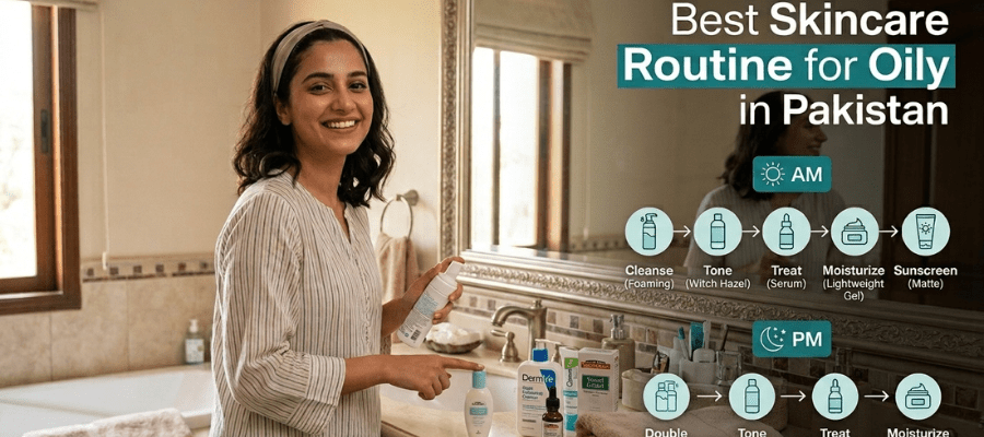 Best Skincare Routine for Oily Skin in Pakistan: AM & PM Guide - MatchaMasks L.L.C-FZ