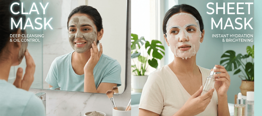 Clay Mask Vs Sheet Mask UAE: Which One Does Your Skin Actually Need? - MatchaMasks