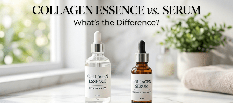 Collagen Essence Vs Serum: What's The Difference? - MatchaMasks