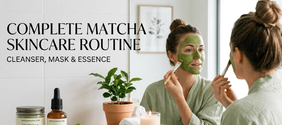 Complete Matcha Skincare Routine: Cleanser, Mask & Essence - MatchaMasks L.L.C-FZ