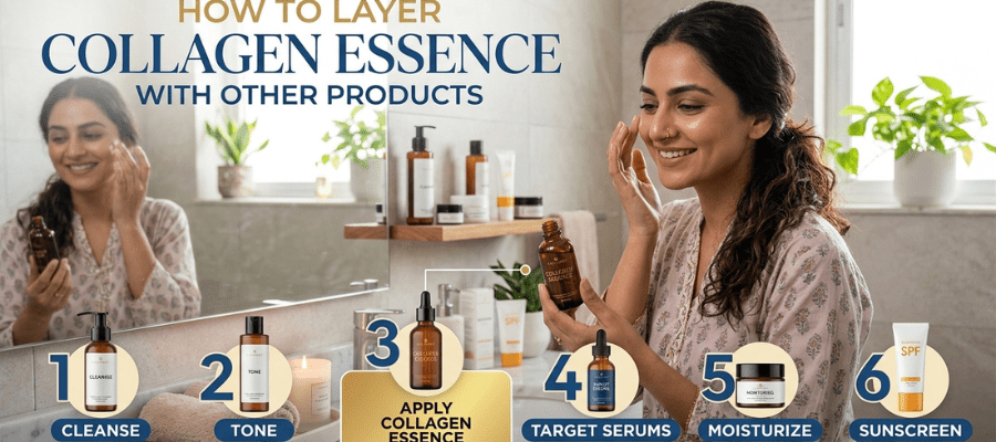 How To Layer Collagen Essence With Other Products - MatchaMasks