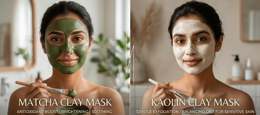 Matcha Clay Mask Vs Kaolin Clay Mask: Which One Actually Deserves A Spot In Your Skincare Shelf? - MatchaMasks