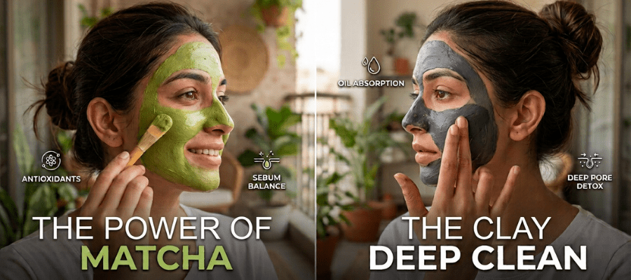 Matcha vs Charcoal Clay Mask: Which Is Better for Oily Skin? - MatchaMasks