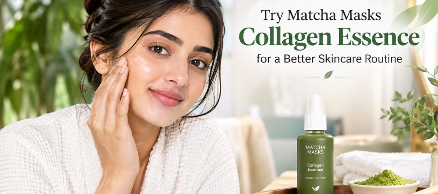 Try Matcha Masks Collagen Essence for a Better Skincare Routine- read on matchamasks.com