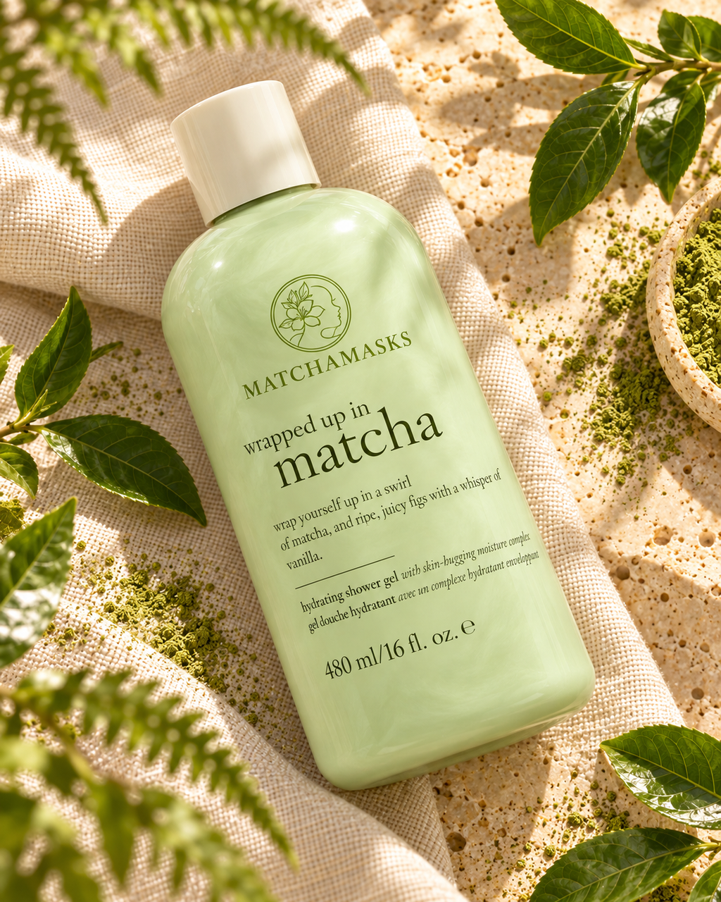 Matcha hydrating shower gel