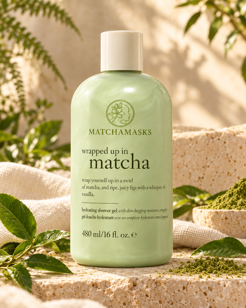 Matcha hydrating shower gel